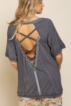 Load image into Gallery viewer, Studded Strappy Back Waffle Mixed Knit Top