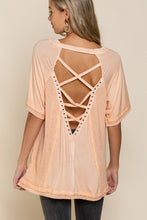 Load image into Gallery viewer, Studded Strappy Back Waffle Mixed Knit Top