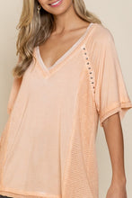 Load image into Gallery viewer, Studded Strappy Back Waffle Mixed Knit Top
