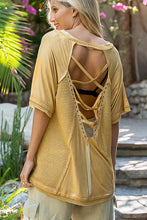 Load image into Gallery viewer, Studded Strappy Back Waffle Mixed Knit Top