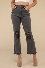 Load image into Gallery viewer, Acid Washed High Waist Distressed Straight Pants