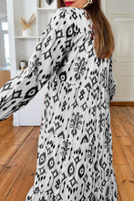 Load image into Gallery viewer, Black Western Abstract Geometric Printed Maxi Dress