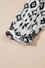 Load image into Gallery viewer, Black Western Abstract Geometric Printed Maxi Dress