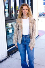 Load image into Gallery viewer, Autumn Vibes Taupe Textured Cable Knit Collared Cardigan