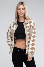 Load image into Gallery viewer, Checked Zip Pockets Jacket