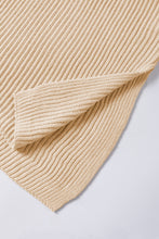 Load image into Gallery viewer, Apricot Short Sleeve Side Slit Oversized Sweater