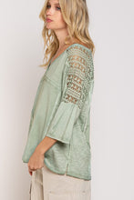 Load image into Gallery viewer, Feminine Boho Crochet Sleeve Top