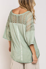 Load image into Gallery viewer, Feminine Boho Crochet Sleeve Top