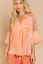 Load image into Gallery viewer, Feminine Boho Crochet Sleeve Top
