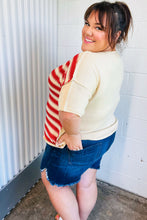 Load image into Gallery viewer, American Flag Jacquard Knit Sweater Top