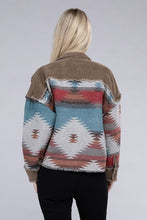 Load image into Gallery viewer, Aztec Print Corduroy Jacket