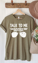 Load image into Gallery viewer, Talk to Me Goose White Ink Graphic Tee
