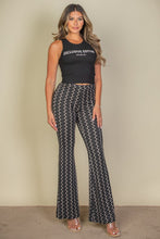 Load image into Gallery viewer, Wavy Print High Waist Flare Pants