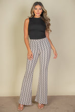 Load image into Gallery viewer, Wavy Print High Waist Flare Pants