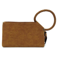 Load image into Gallery viewer, Straw Cuff Handle Tassel Wristlet Clutch