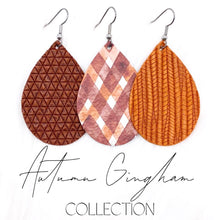 Load image into Gallery viewer, 2&quot; Autumn Gingham Mini Collection -Earrings