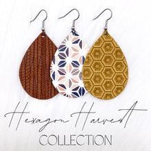 Load image into Gallery viewer, 2&quot; Hexagon Harvest Mini Collection -Fall Earrings