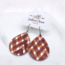Load image into Gallery viewer, 2&quot; Autumn Gingham Mini Collection -Earrings