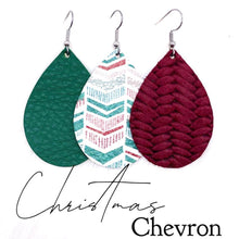 Load image into Gallery viewer, 2&quot; Christmas Chevron Mini Collection -Earrings