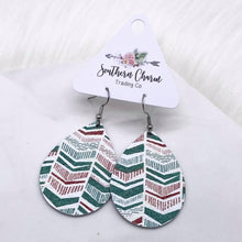 Load image into Gallery viewer, 2&quot; Christmas Chevron Mini Collection -Earrings