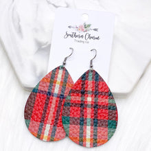 Load image into Gallery viewer, 2.5&quot; Christmas Plaid Mini Collection -Earrings
