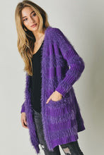 Load image into Gallery viewer, Multi Textured Striped Cardigan