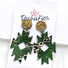 Load image into Gallery viewer, 2&quot; Lil’ Aztec Dangles (Leather) -Earrings