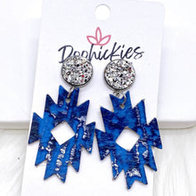 Load image into Gallery viewer, 2&quot; Lil’ Aztec Dangles (Leather) -Earrings
