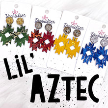 Load image into Gallery viewer, 2&quot; Lil’ Aztec Dangles (Leather) -Earrings