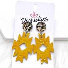Load image into Gallery viewer, 2&quot; Lil’ Aztec Dangles (Leather) -Earrings