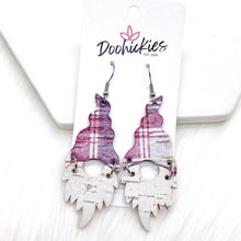 Load image into Gallery viewer, 2.5&quot; Fall Plaid Gnomes -Fall Earrings