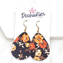 Load image into Gallery viewer, 1.5&quot; Fall Fling Mini Collection -Fall Leather Earrings