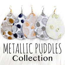 Load image into Gallery viewer, 2.5&quot; Metallic Puddle Collection - Fall Earrings