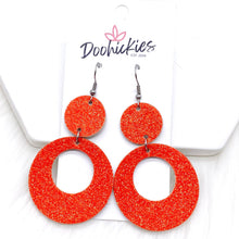 Load image into Gallery viewer, 2.25&quot; Spooky Glitters Lil&#39; O&#39;s- Halloween Earrings