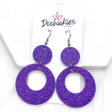 Load image into Gallery viewer, 2.25&quot; Spooky Glitters Lil&#39; O&#39;s- Halloween Earrings