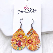 Load image into Gallery viewer, 1.5&quot; Boho Daisies Mini Collection -Fall Leather Earrings
