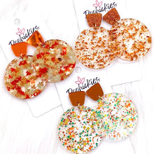 Load image into Gallery viewer, 2&quot; Fall Feels Piggyback Dangle Acrylics- Fall Earrings