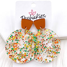 Load image into Gallery viewer, 2&quot; Fall Feels Piggyback Dangle Acrylics- Fall Earrings