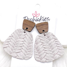 Load image into Gallery viewer, 2&quot; Walnut &amp; Fall Braided Jasmine Dangles -Fall Leather Earrings