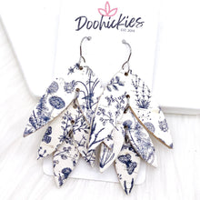 Load image into Gallery viewer, 2.5&quot; Black &amp; White Lilli Belle -Fall Earrings