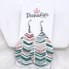 Load image into Gallery viewer, 2&quot; Christmas Chevron Mini Collection -Earrings