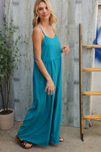Load image into Gallery viewer, Own The Look Azure Blue Loose Fit Front Bib Sleeveless Jumpsuit