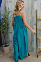 Load image into Gallery viewer, Own The Look Azure Blue Loose Fit Front Bib Sleeveless Jumpsuit