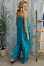 Load image into Gallery viewer, Own The Look Azure Blue Loose Fit Front Bib Sleeveless Jumpsuit