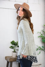 Load image into Gallery viewer, For the Love of Lace Leopard Trim Sweater