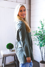 Load image into Gallery viewer, Read Between the Lines Olive Button Cotton Tunic