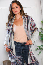 Load image into Gallery viewer, Fireside Fringe Multi Color Cardigan