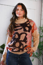 Load image into Gallery viewer, Blooms in Autumn Turtleneck Cozy Sweater