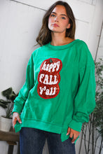 Load image into Gallery viewer, &#39;Happy Fall Y&#39;all&#39; Kelly Green Sweater