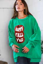 Load image into Gallery viewer, &#39;Happy Fall Y&#39;all&#39; Kelly Green Sweater